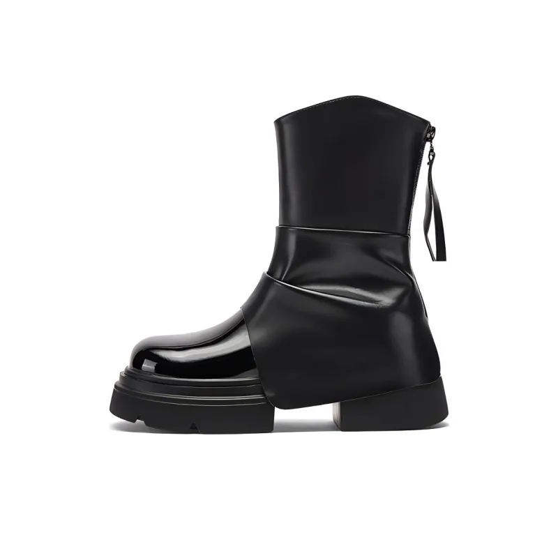 DAPHNE Ankle Boots Women's Ecru/Black-7