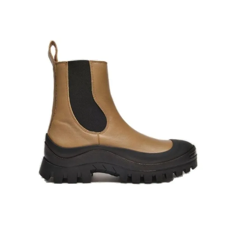 REJINA PYO Imogen Short Chelsea Boots 3cm Women's Brown-1