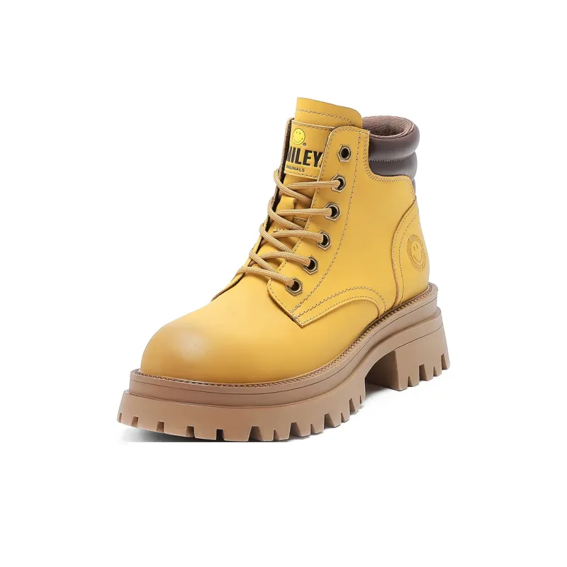 SMILEY Martin Boots Women's Yellow-2