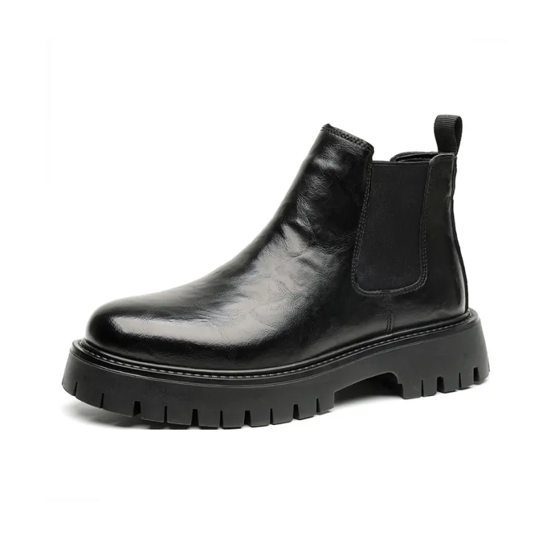 Poitulas Crew Chelsea Boots Men's Black-0