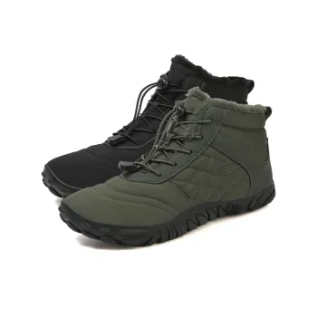 MUSNODO Thermal Waterproof Cushioning Short Snow Boots Men's