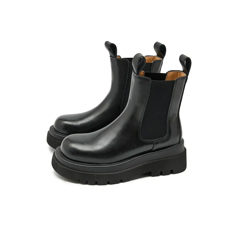 WESTLINK 14cm Chelsea Boots 6cm Women's Black-2