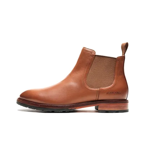 COLE HAAN Short Chelsea Boots Men's Brown