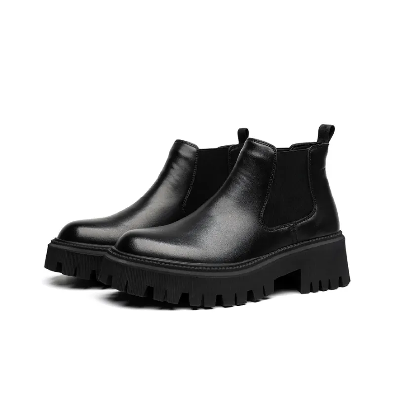 GZZ Chelsea Boots Men Black-2