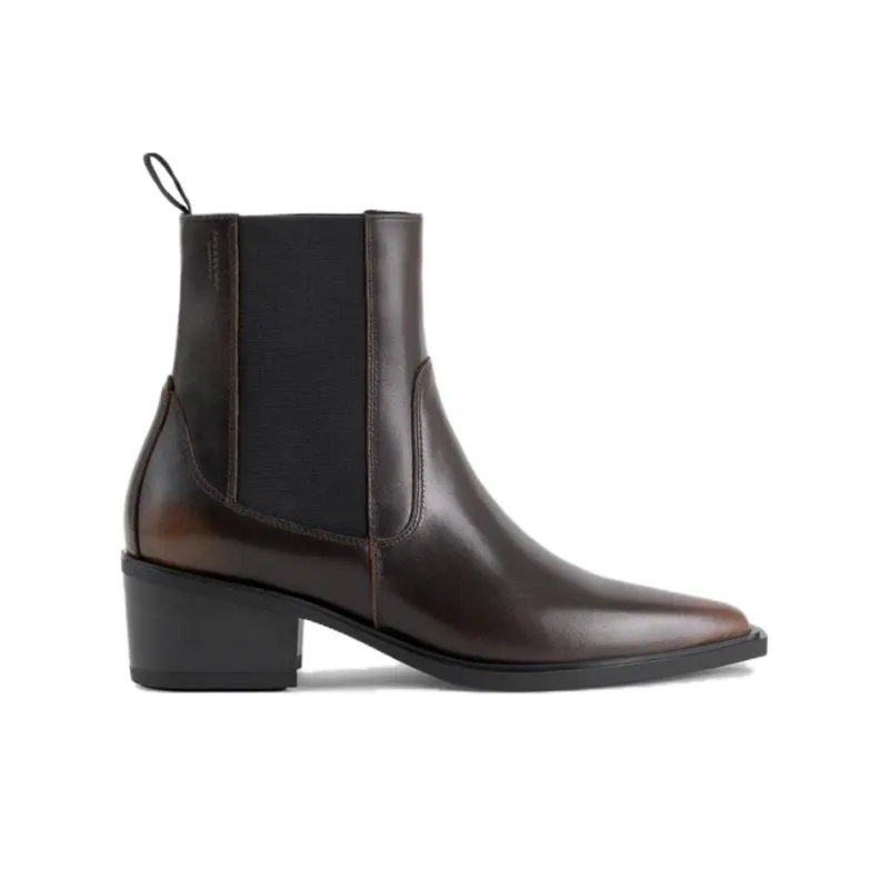 VAGABOND SHOEMAKERS KELSEY Short Chelsea Boots 4cm Women's Brown-1