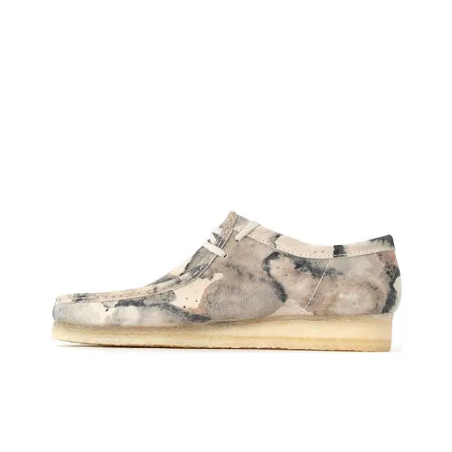 Clarks Ankle Boots Men's Gray White Camouflage