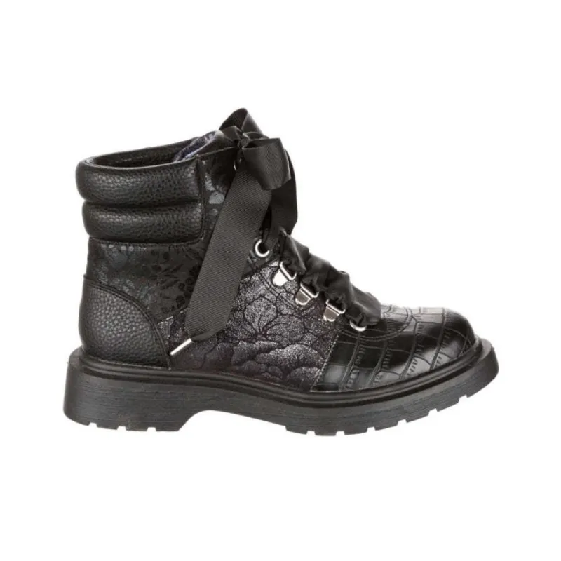 IRREGULAR CHOICE Hiking Hottie Ankle Boots Women's Black-1