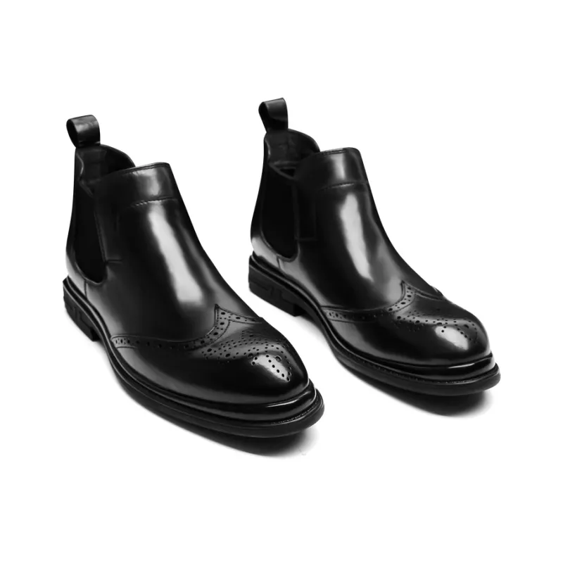 PALMPOLO Short Chelsea Boots Men's Black-1
