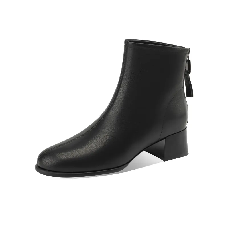 BOERDIQI Ankle Boots 4cm Women's Black-1