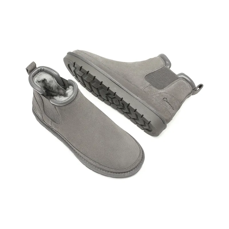 C°BANNER Ankle Length Chelsea Boots Men's Gray-4