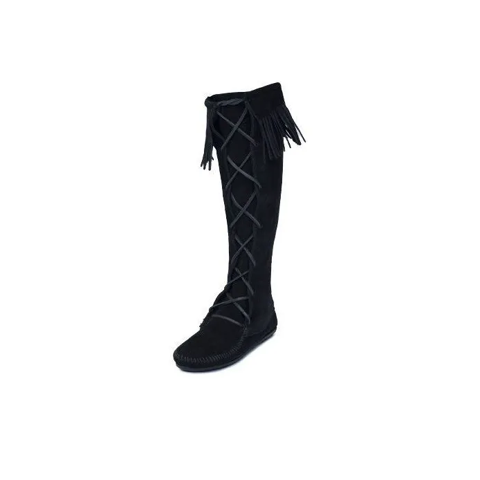 MINNETONKA Knee-high Boots Women's Black-2