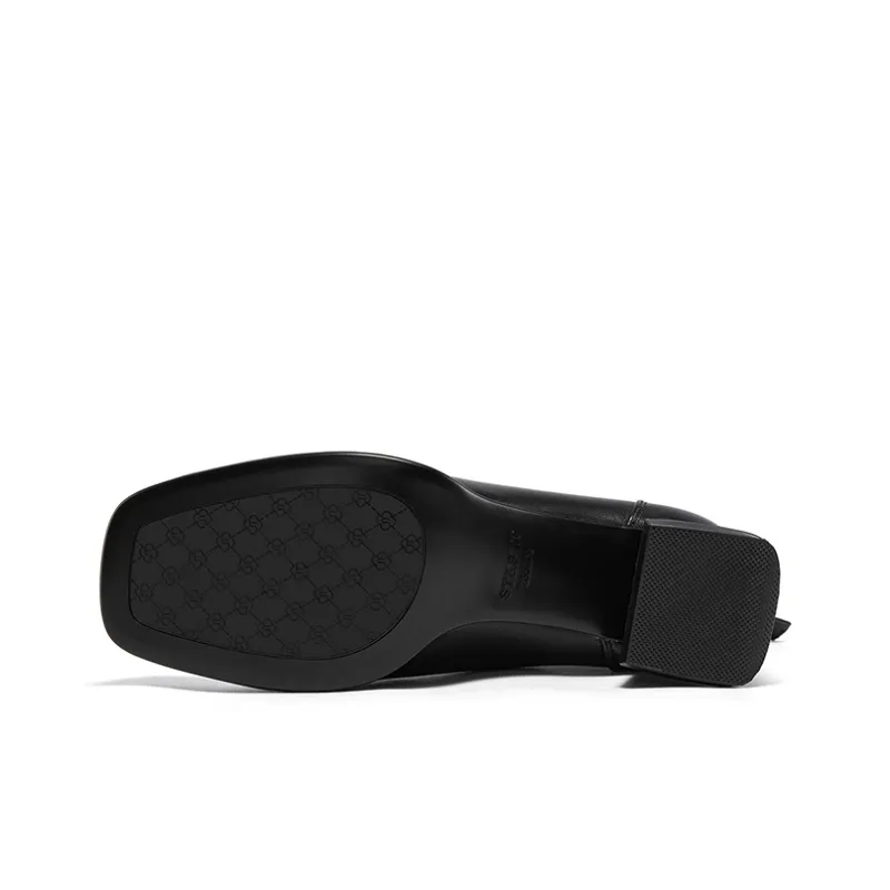 ST&SAT Ankle Boots Women's Ecru/Black/Earth Black-9