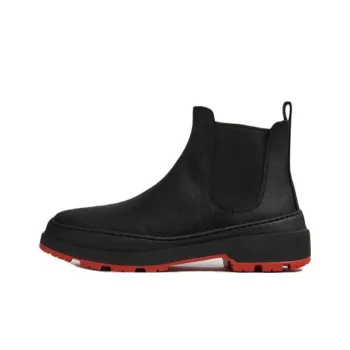 CAMPER Brutus Trek Short Chelsea Boots Women's Black Red