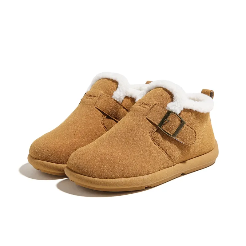 HUANQIU Warm Wear-Resistant Slip-Resistant Comprehensive Coverage Balance Ankle-Length Snow Boots Women's-2