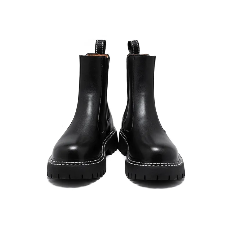Cachiotti Knee High Chelsea Boots Men's Black-2