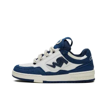 REEMUSTERED Abrasion Resistant Cushioning Low Top Skateboard Shoes Unisex Denim Blue