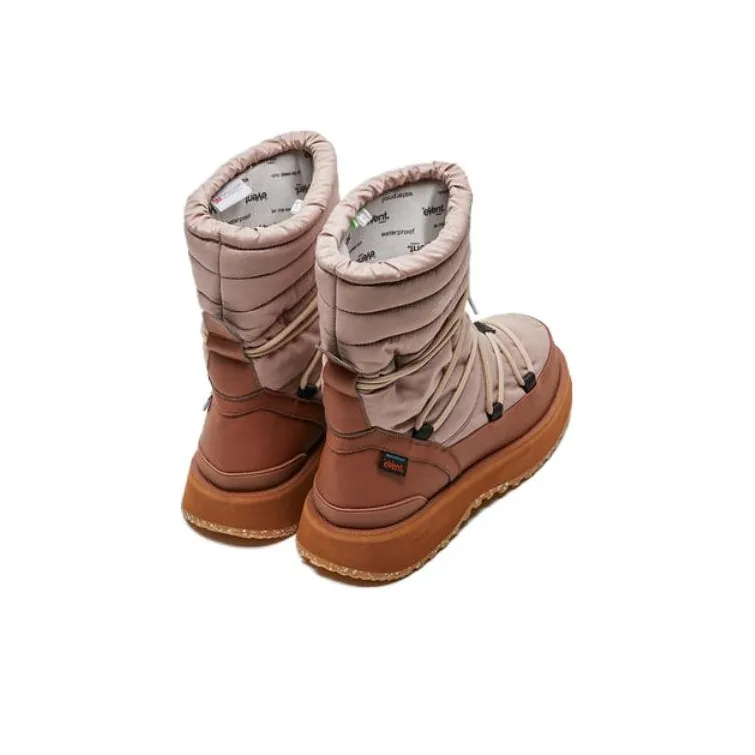 Suicoke Thermal Short Snow Boots Unisex Beige Brown-3