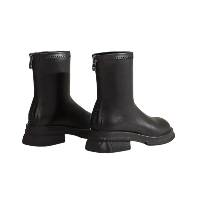 DAPHNE Ankle Boots Women's Black/Milk Tea-2