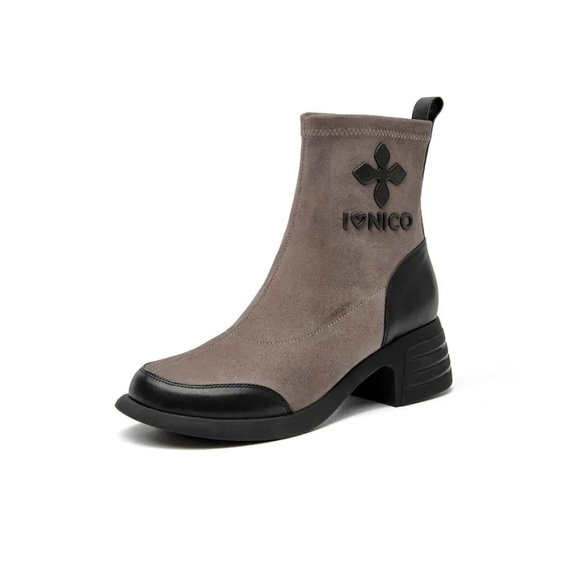 DG Ankle Boots Women's Black/Gray-2