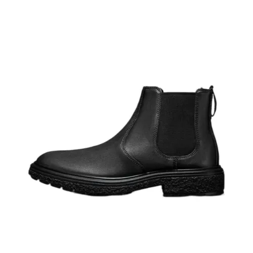Ecco Cool-Rapid Hybrid Collection Ankle-Length Chelsea Boots Men's Black