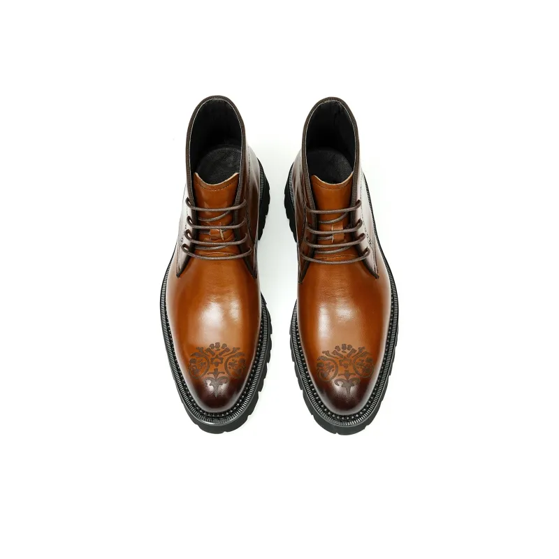 ASTON M.JAZZ Ankle Boots Men Black/Brown-4