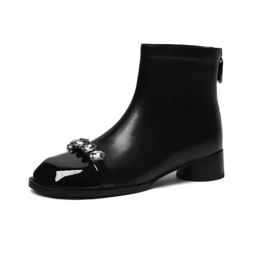CAMEIDO Ankle Boots 3.5cm Women's Black