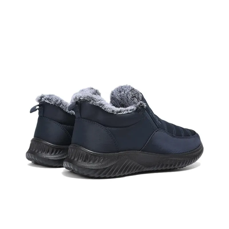 Warrior Ankle Length Snow Boots Men's Navy Blue-3
