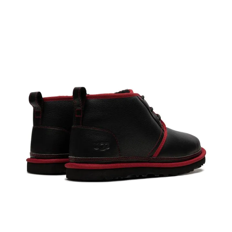 UGG Neumel "Black / Red" Leather Boots-3