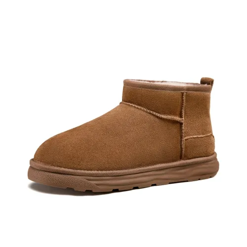 CAMEL Warm Slip-Resistant Ankle-Length Snow Boots Men's
