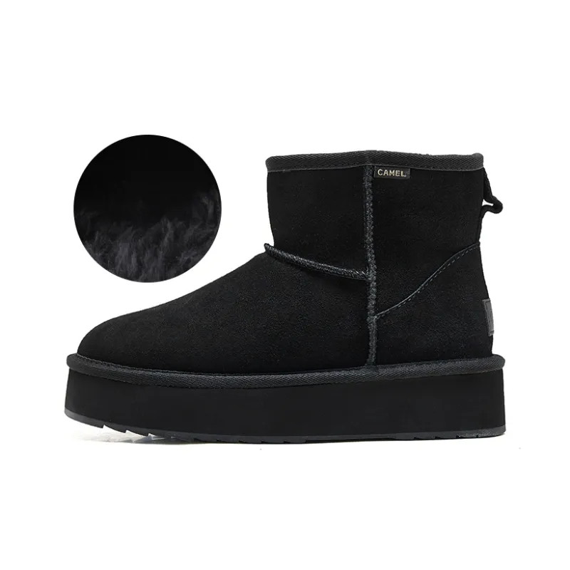 CAMEL Snow Boots Women's Black/Chestnut-0