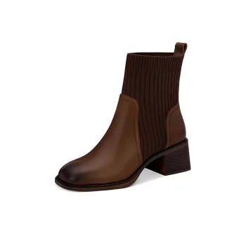 JESSICA SOPHIA Ankle Boots 5cm Women's Brown