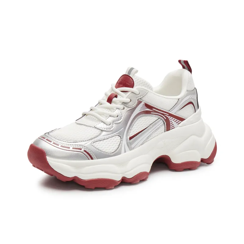 Staccato Good Things Happen Wear resistant And Lightweight Low Top Casual Chunky Sneakers Women's-1