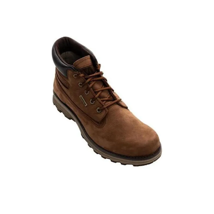 CAT Founder Wp Waterproof And Wear-resistant Short Outdoor Boots Men's Brown-5
