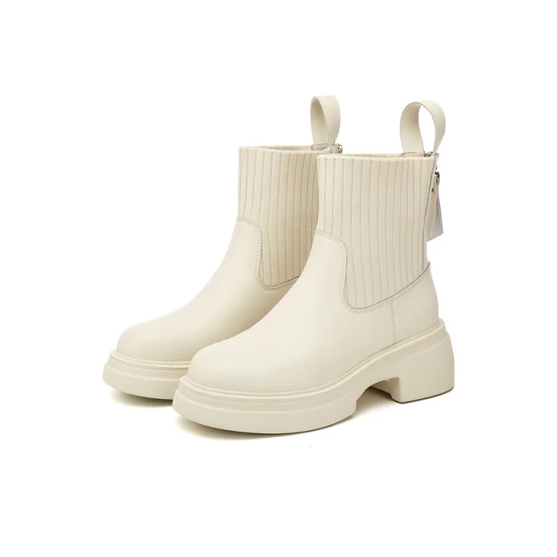 DAPHNE Ankle Boots Women's Black/Beige-9