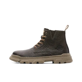 Dickies Slip Resistant Crew Work Boots High Top Men's Camel