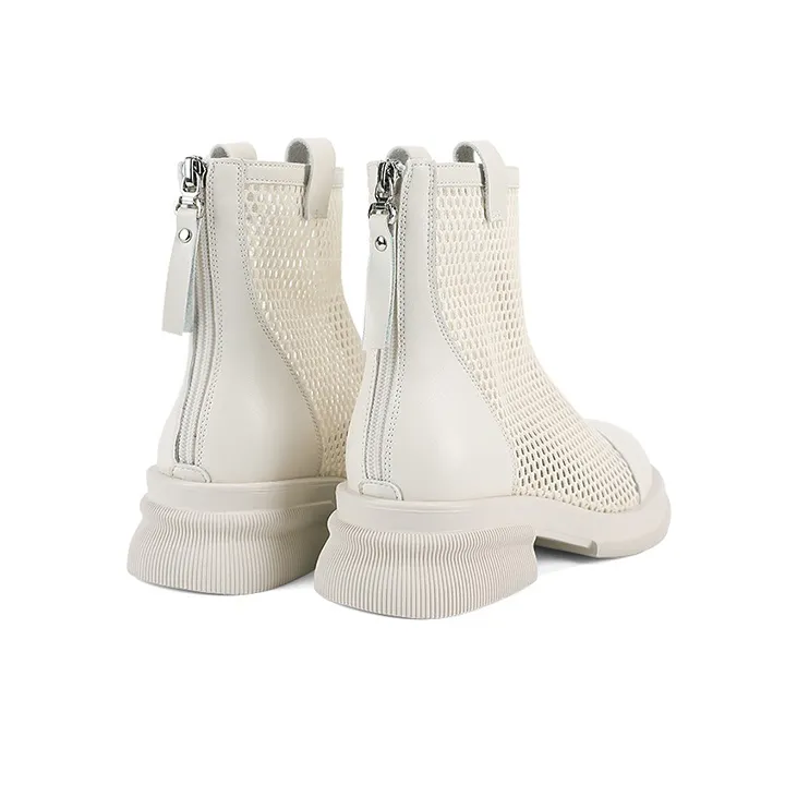 DAPHNE Ankle Boots Women's Black/White-2