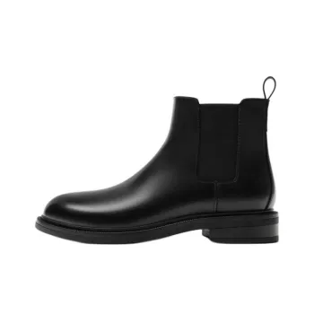 ZARA Short Chelsea Boots Men's Black