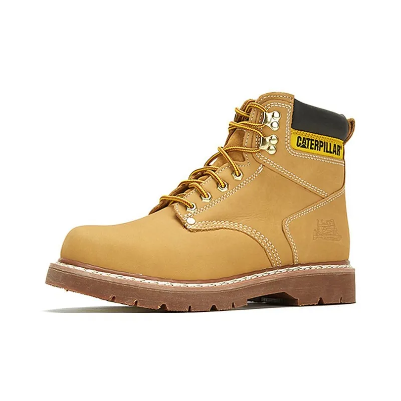 CAT Outdoor Boots Men Brown Yellow-2