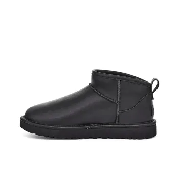 UGG Classic Ultra Mini Leather 'Black' Women's