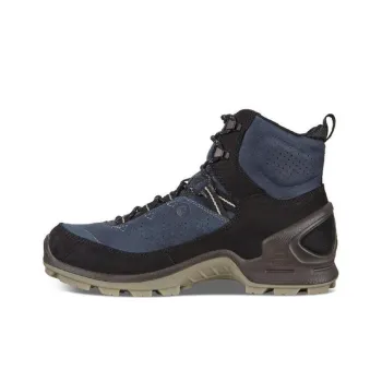 Ecco Ankle Length Outdoor Boots Men's Blue