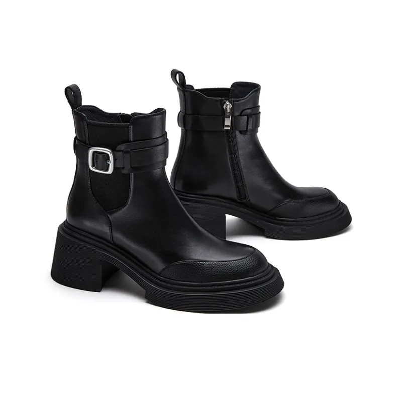 Marie Claire Ankle Boots 6.5cm Women's Black-1