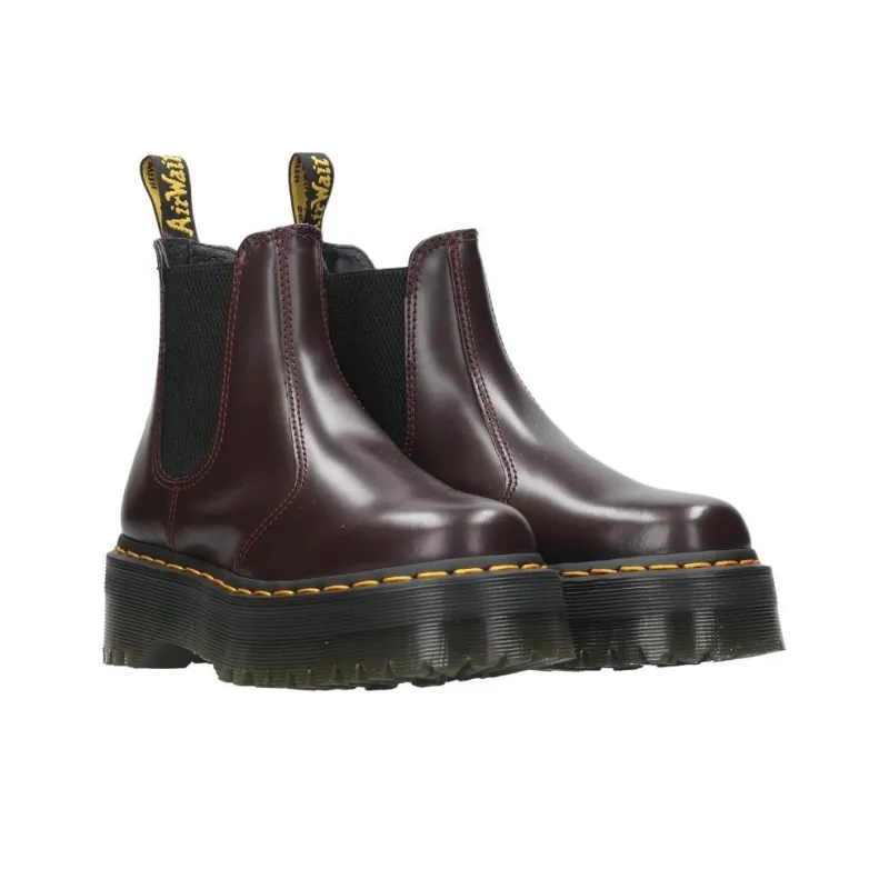 Dr.Martens Short Chelsea Boots Women's Burgundy-4