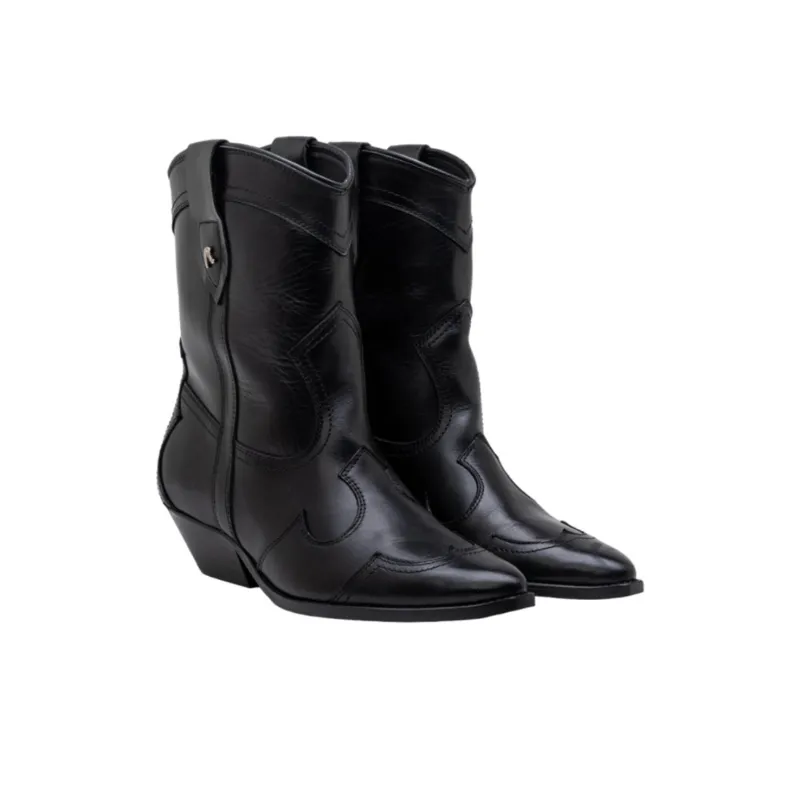 REPLAY Nymes Block Ankle Boots Women's Black-2