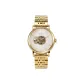 Gold Case White Dial Steel Band