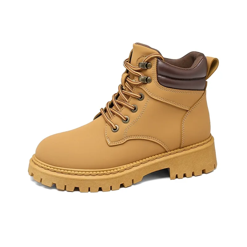 Warrior Ankle Length Martin Boot Unisex Brown-1