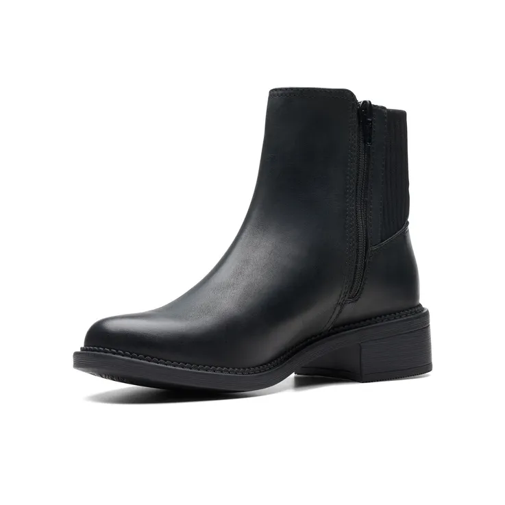 Clarks Joyful Plum Collection Crew Chelsea Boots Women's Black-1