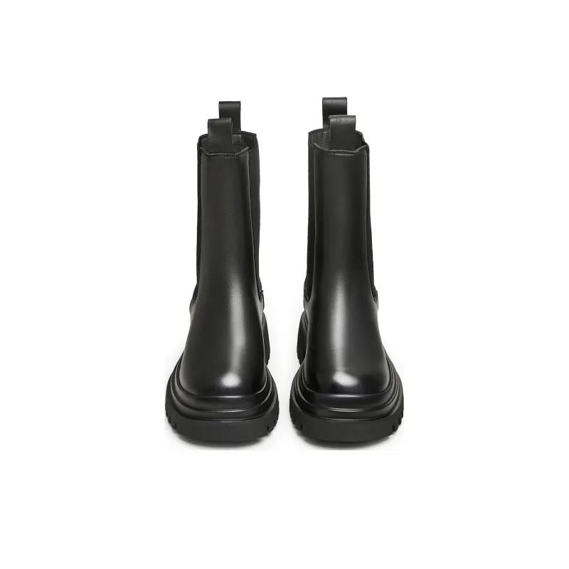 Teenmix Short Chelsea Boots 5.5cm Women's Black-3