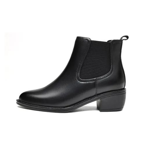 EBLAN Short Chelsea Boots Women's Black
