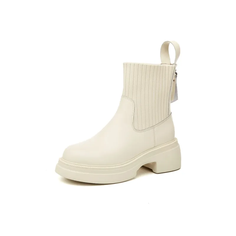 DAPHNE Ankle Boots Women's Black/Beige-8