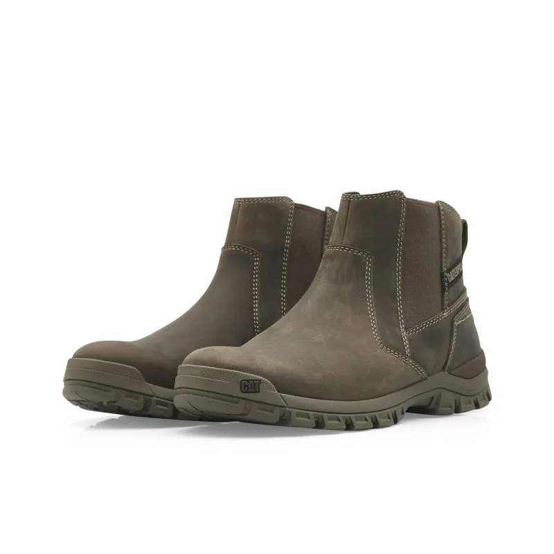 CAT Short Chelsea Boots Men's Gray-1